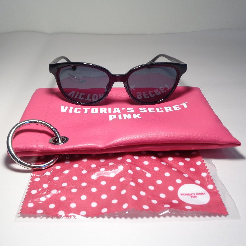 Victoria's Secret PK0020 Solid Black New Women's Sunglasses